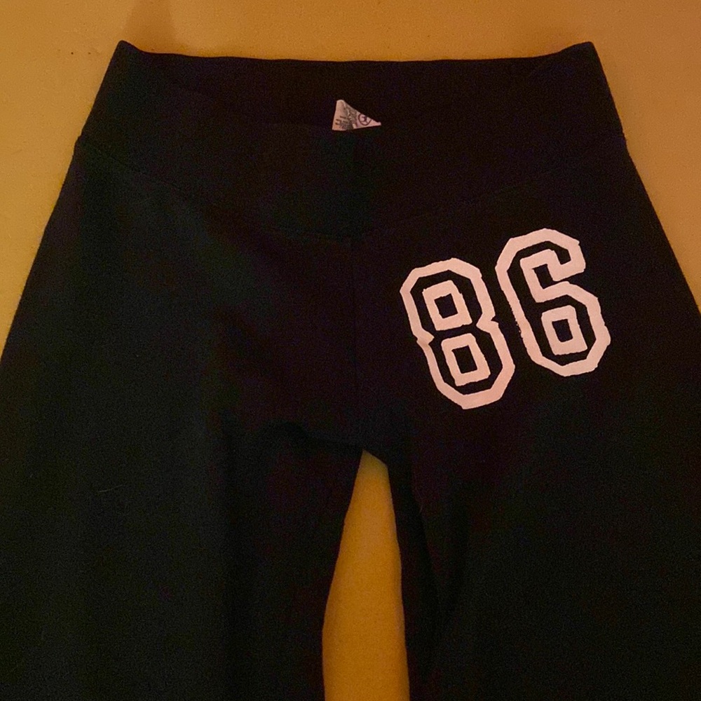 black sweatpants brand pink size xs